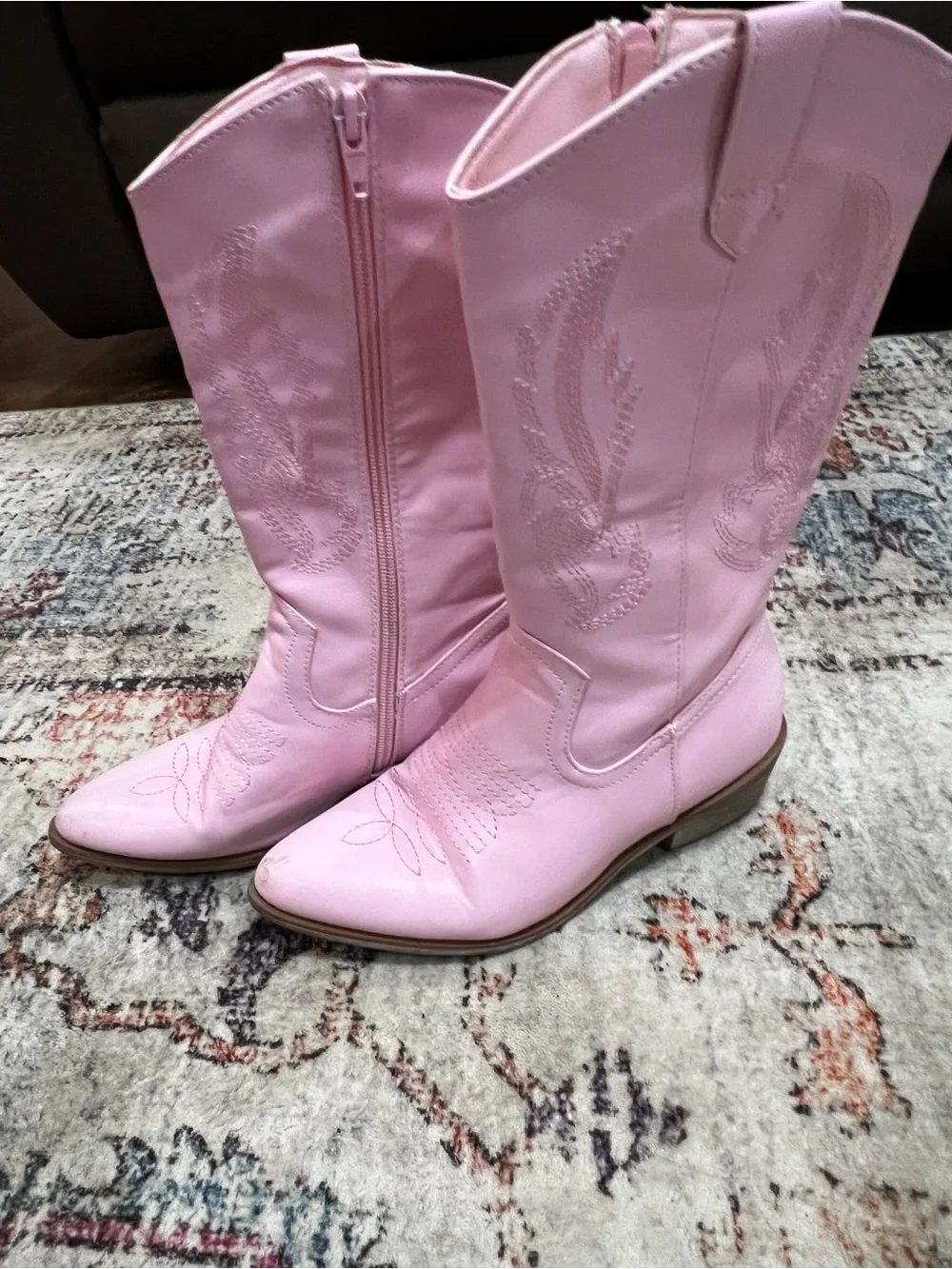 Pierre Dumas Pink Girls' Western Cowboy Boots